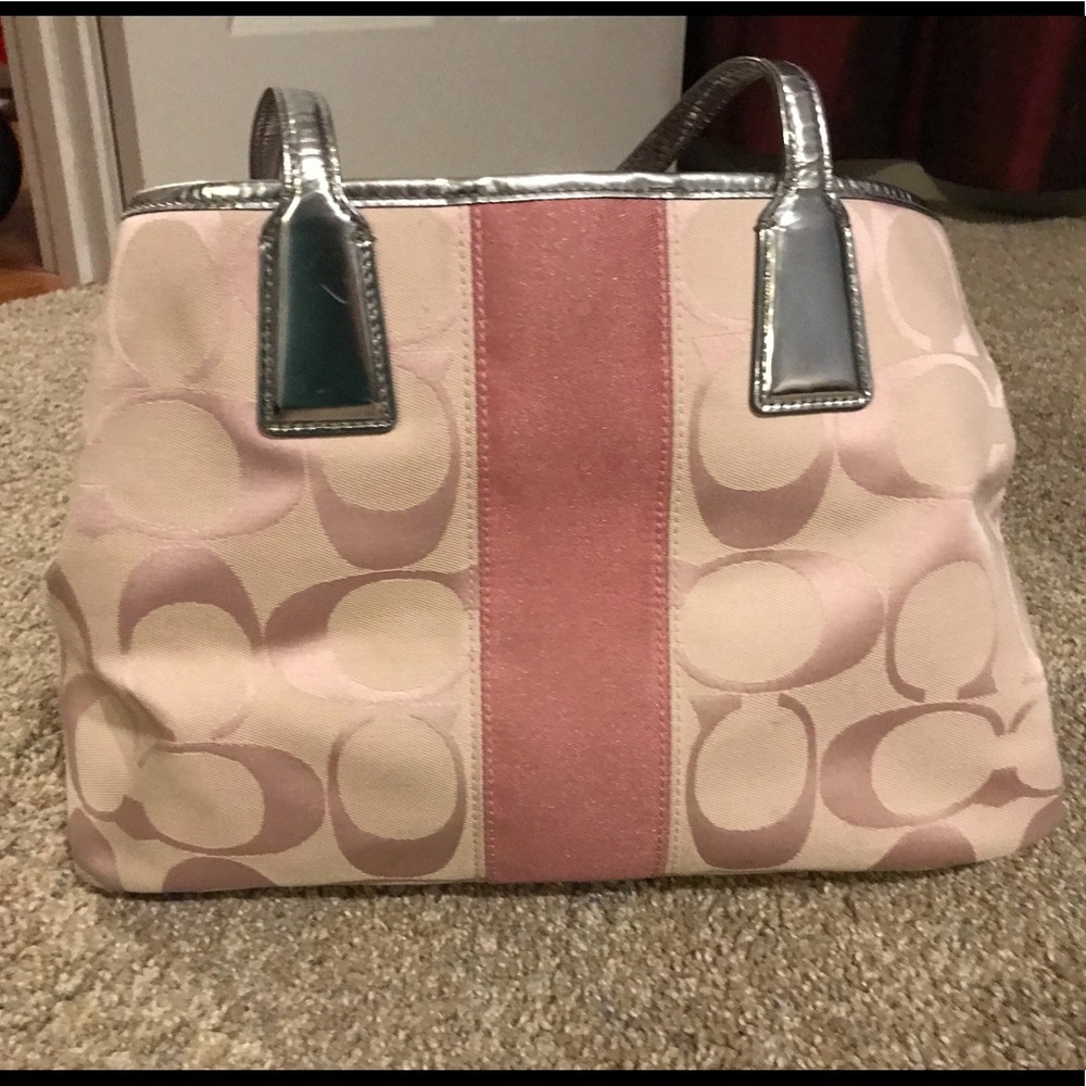 Pink toned Coach Purse
